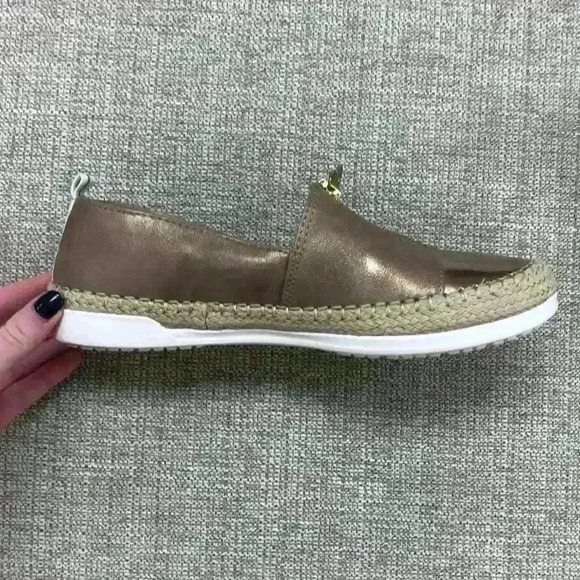 Anne Klein Flex Gold Metallic Espadrilles - Picture 10 of 11